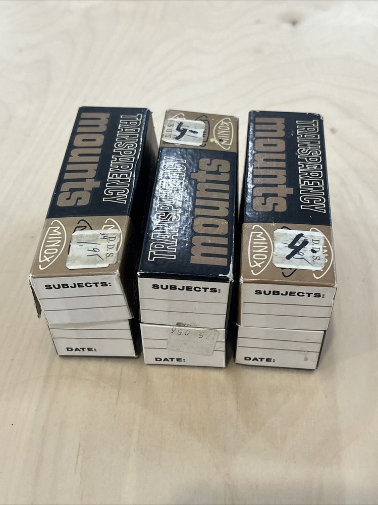 MINOX Transparency Mounts - 3 Boxes