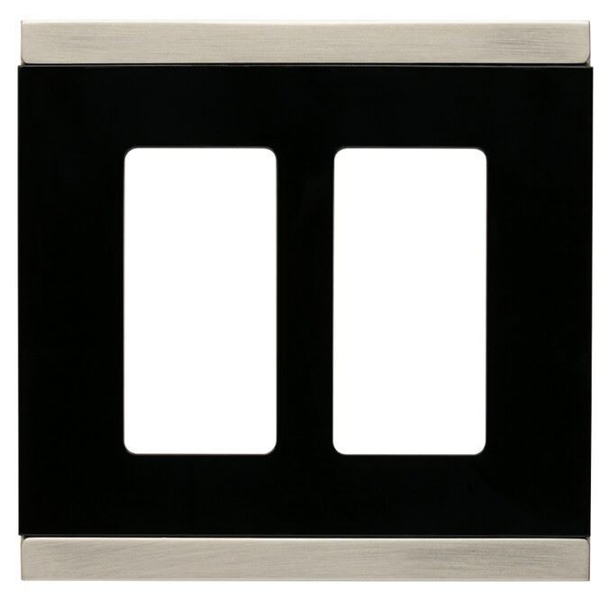 Basic Stripe Double Rocker Hidden Fastener Wall Plate