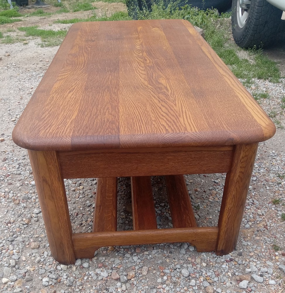 Oak Coffee Table with Drawer (CT-420)