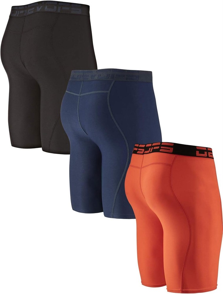 DEVOPS 3 or 5 Pack Compression Shorts Men Spandex Sport