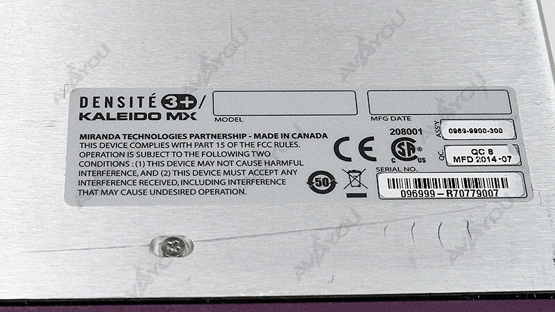 Miranda GV Densite 3+ FR1 Frame Compact 1 RU Frame for Four Modules