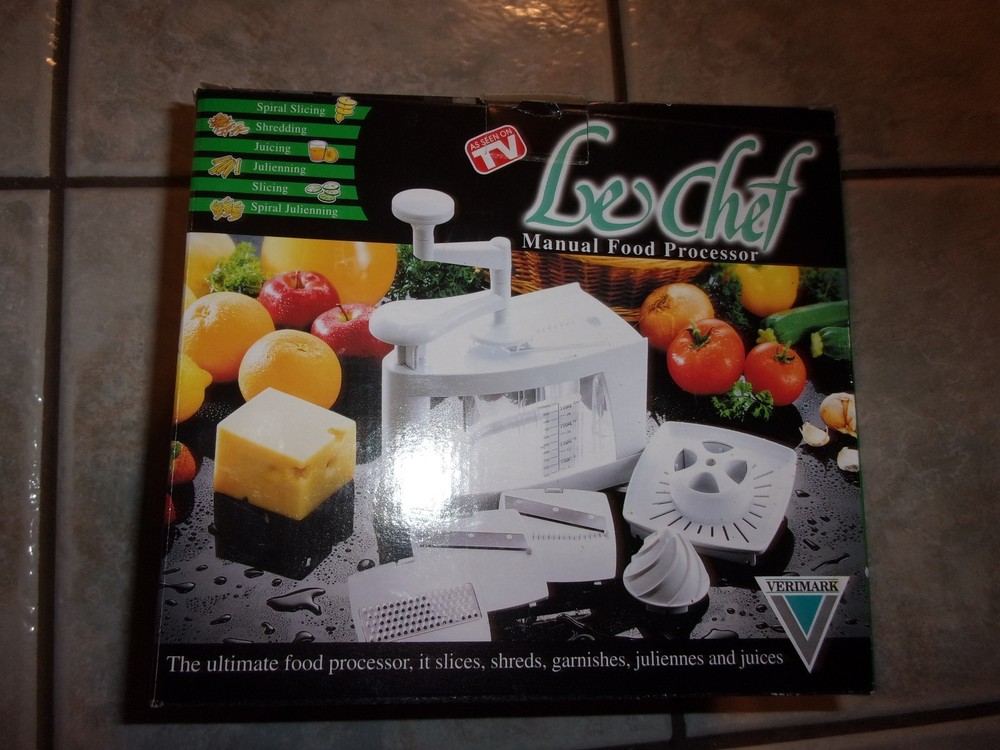 LE CHEF MANUAL FOOD PROCESSOR AND CHOPPER (AS SEEN ON TV)