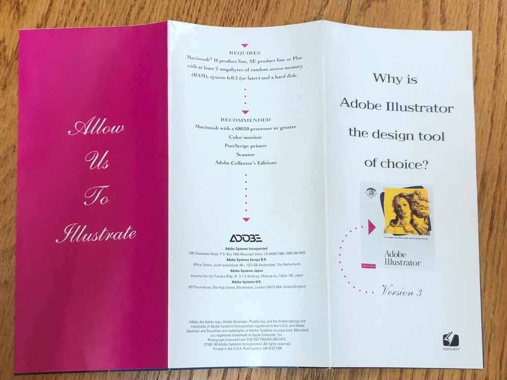 Adobe Illustrator version 3 Flyer / Fold Out Poster