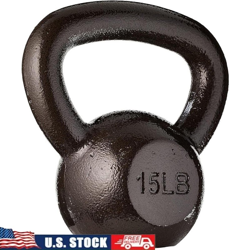 Kettlebell Resistance Training Solid Cast Iron Weight Exercise Equipment New