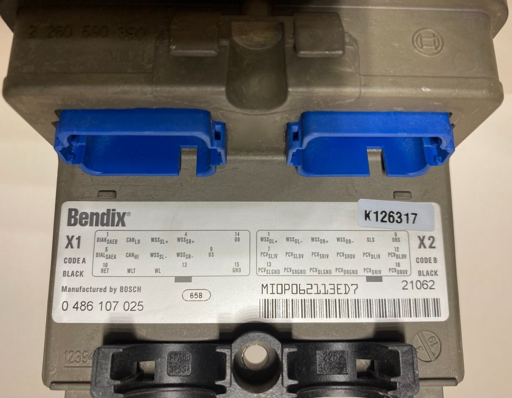 Bendix EC-60 ABS / ATC Standard Frame Mount Electronic Controller K126317 w/ PLC