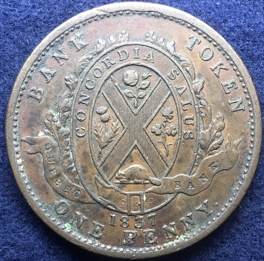 Lower Canada: 1837 Penny LC-9B4