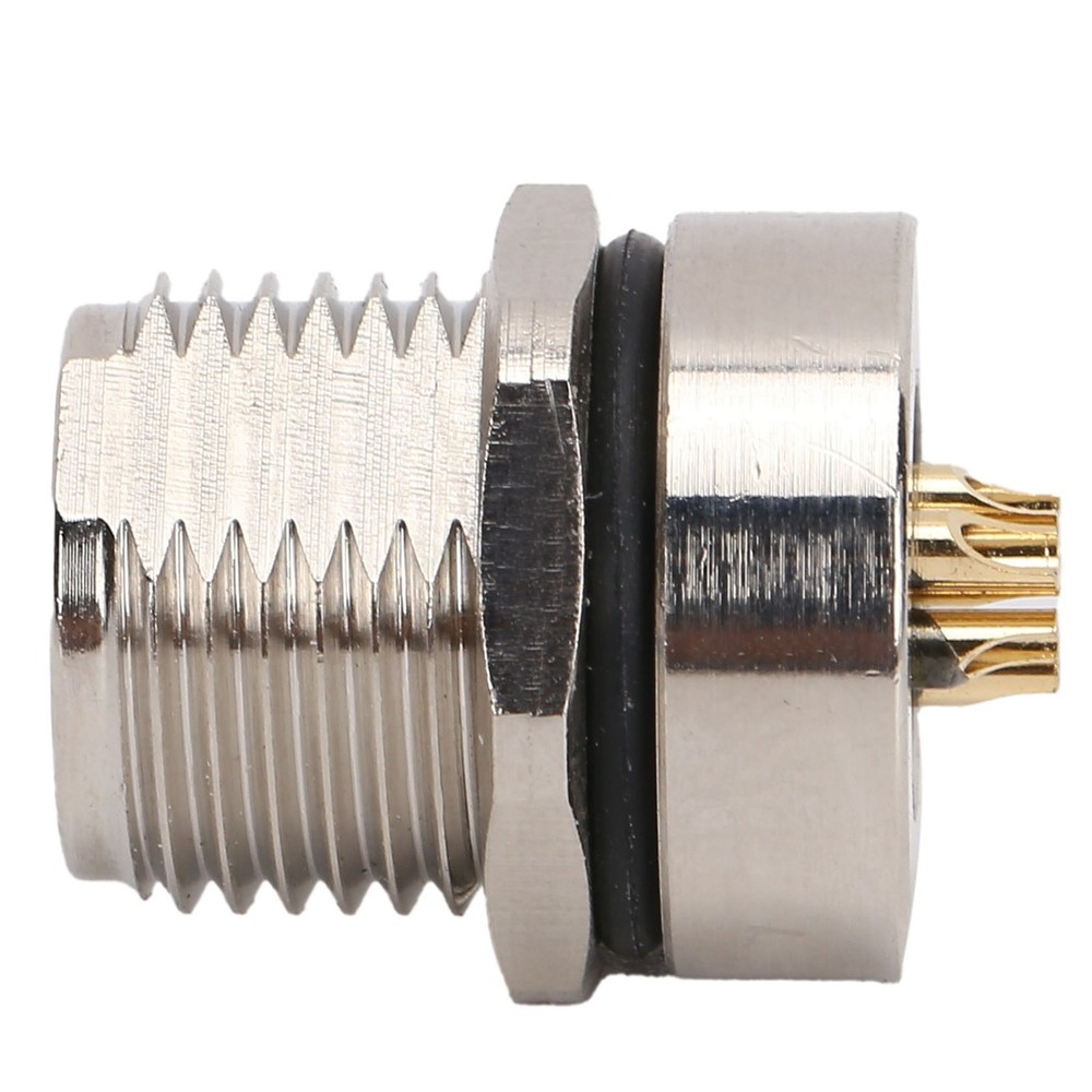 M8FS5 Panel Mounted Socket M8 IP67 Connector 5pin Plug Adapter Connector❀