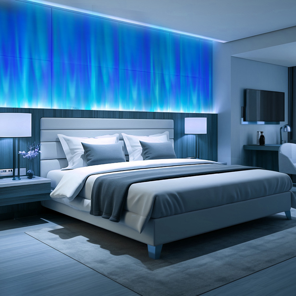 RGBW LED Ocean Wave Light Projector,Multi Dynamic Effect Wash Wall Light Ambient