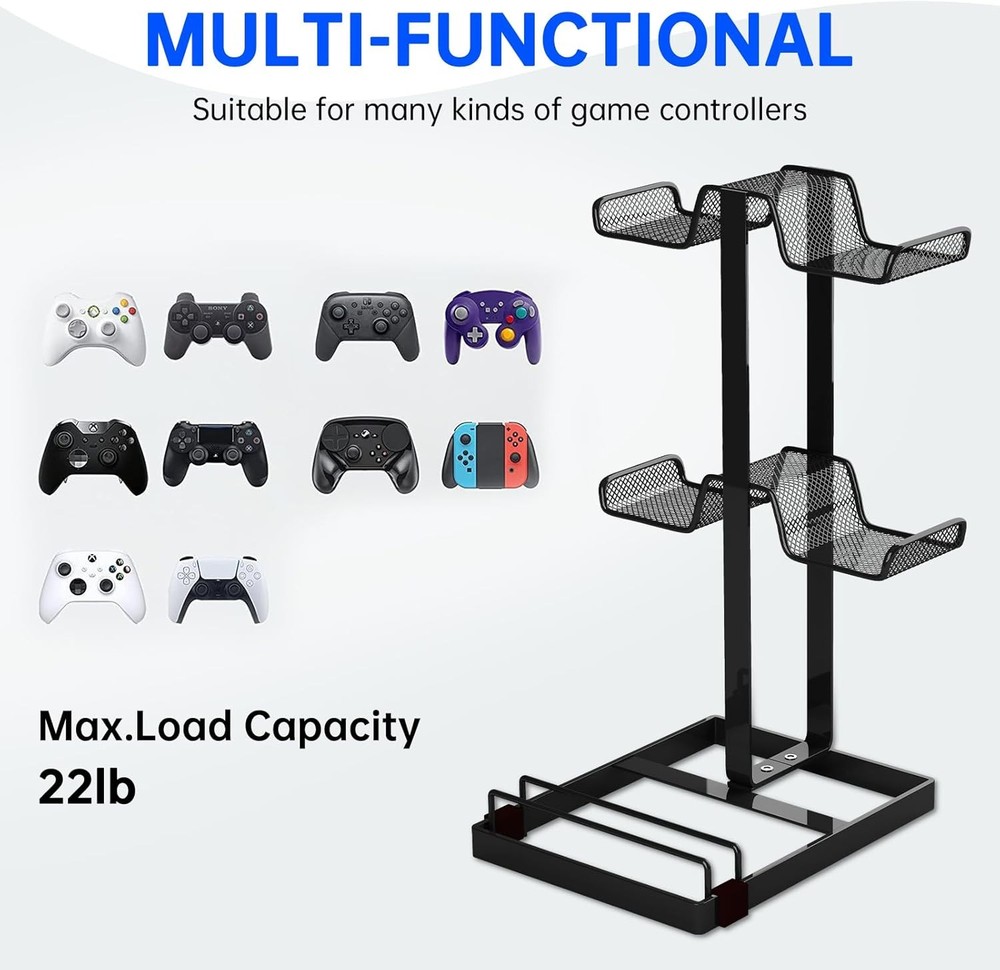 Multi Tier Game Controller Holder Ideal Gamer Gift Controller Organizer for
