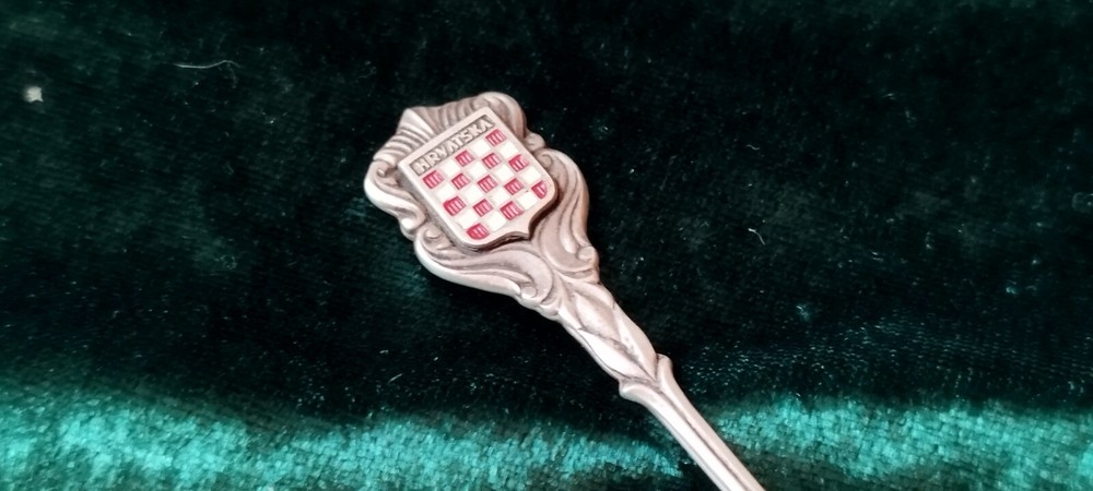 Croatia patriotic SILVER SPOON .800