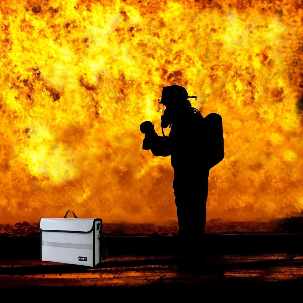 Fireproof Document Organizer - Waterproof & Fireproof Document Box for Home, ...