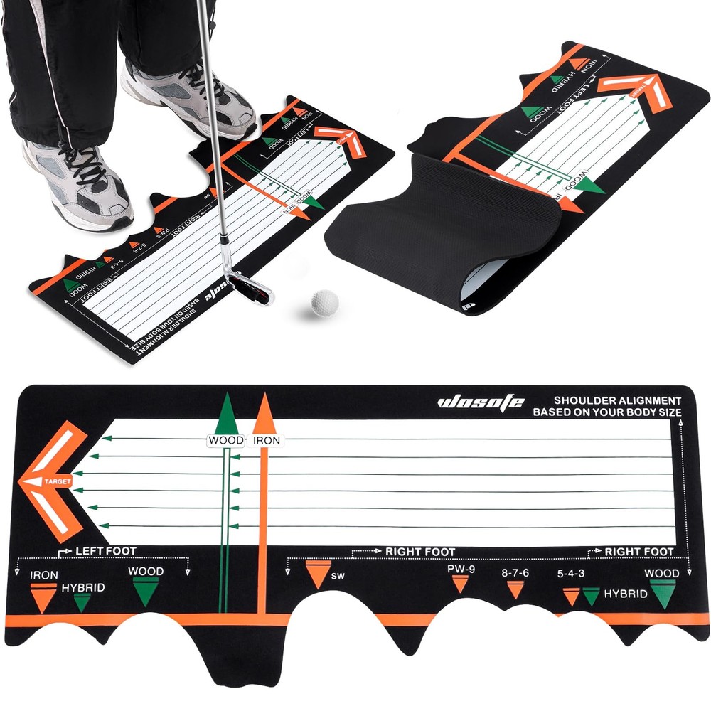 Golf Training Mat Practice Swing Mat Practice Equipment for Beginner Posture ...