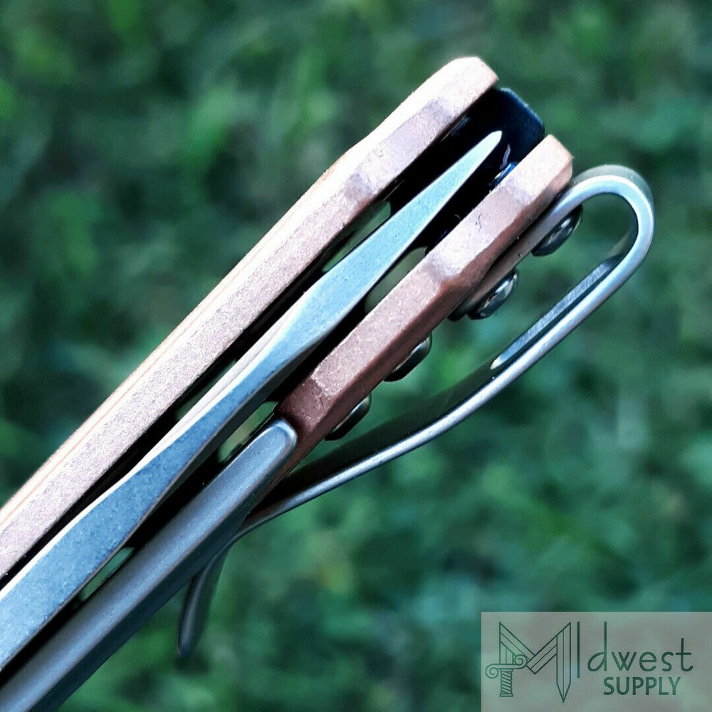 Kershaw Natrix Sub Frame Folding Knife 2.75" D2 Tool Steel Blade Copper Handle