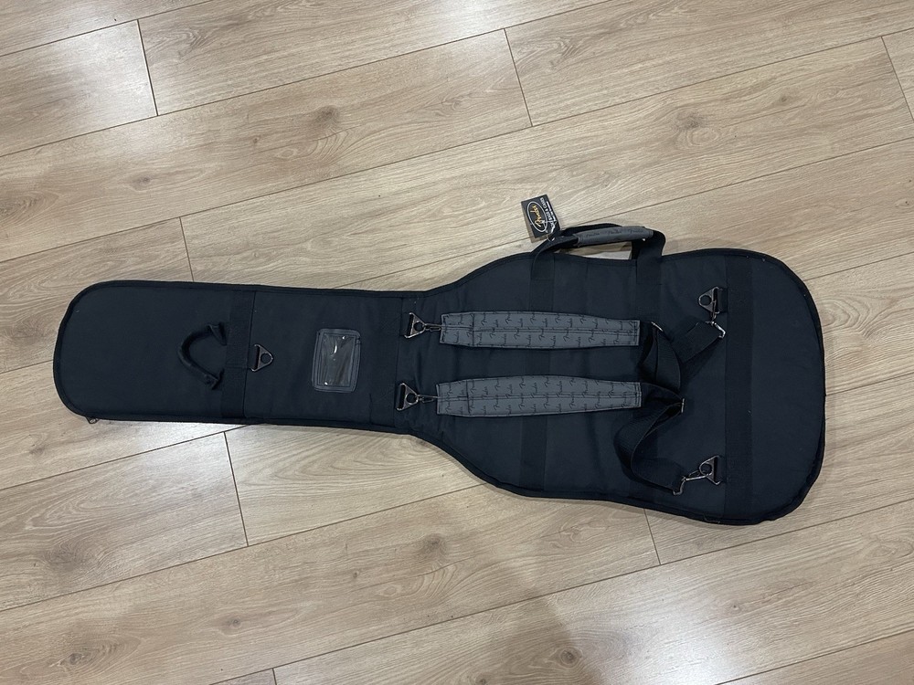 Fender Medium Gig Bag Black Gray Fully Lined Carry Handle Strap Zippered Pockets