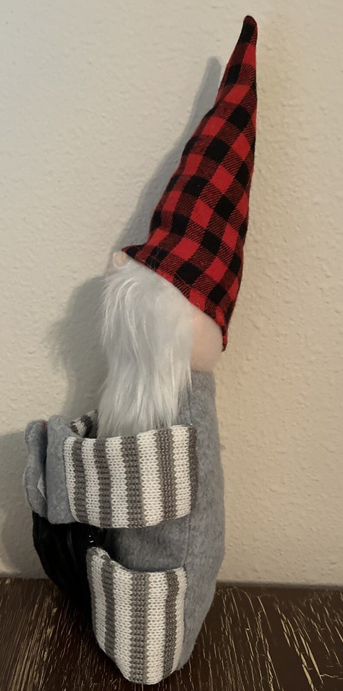Gnome Plush Wine Bottle Holder - Fabric, Stuffed 14"