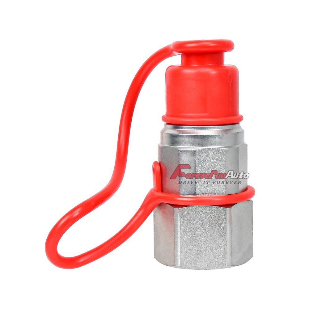 2 Sets 3/4" NPT Flat Face Hydraulic Quick Connect Couplers Couplings Skid Steer