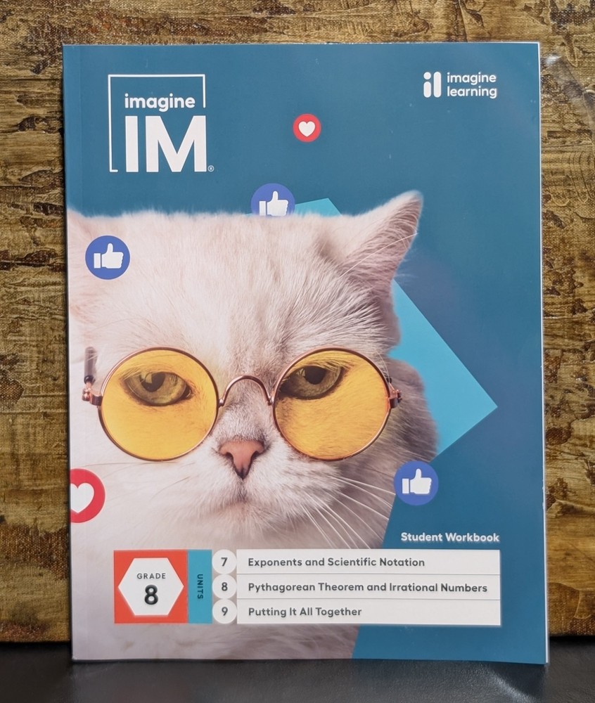 IM Imagine Learning Grade 8 Math Units 7-9 Student Workbook - NEW