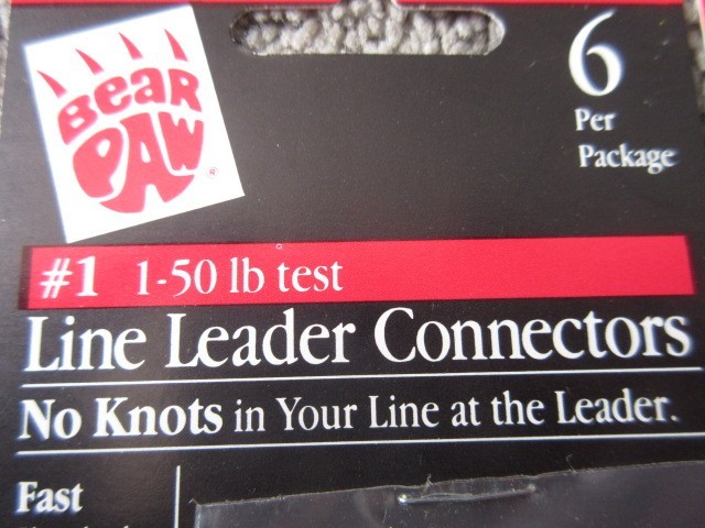 2 Packages Bear Paw Line Leader Connectors