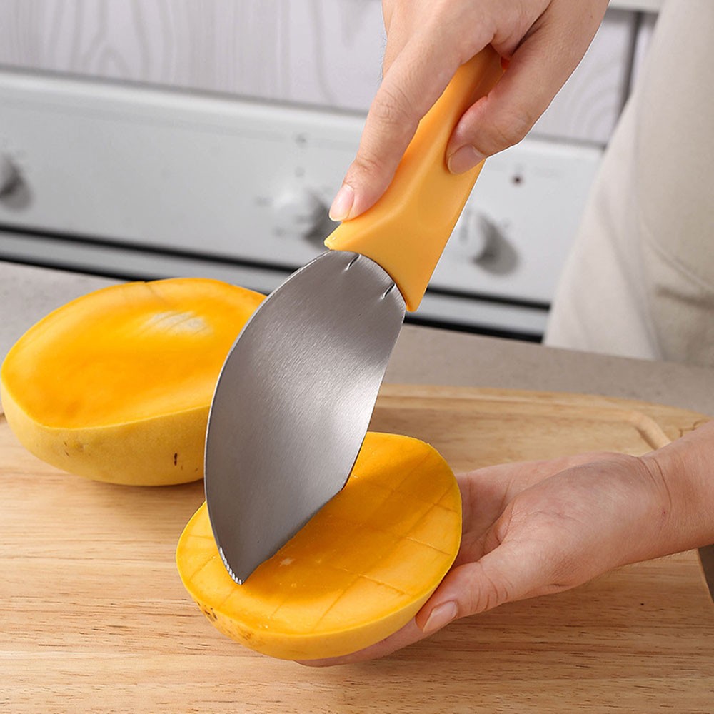 Multi-Purpose Mango Slicer Scooping Spoon, Multifunctional Slicer CW