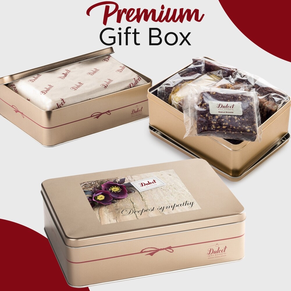 Sympathy Sampler Chocolate cake Tin