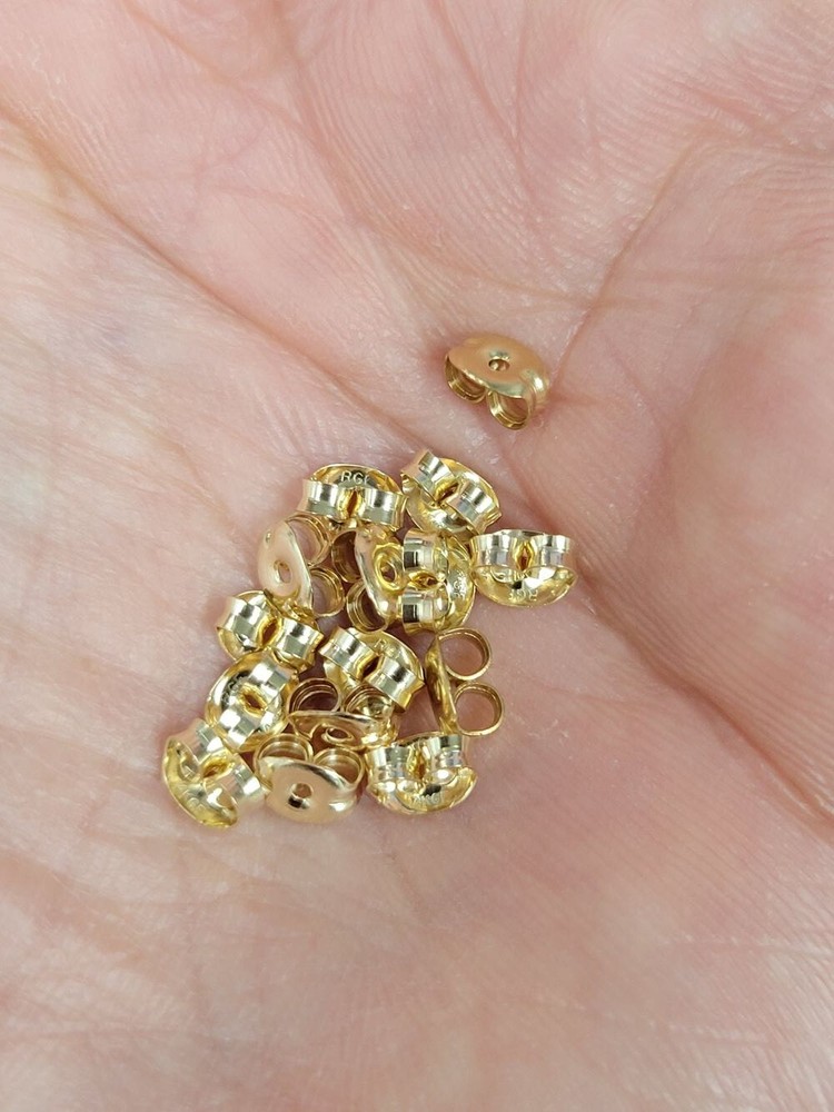 20 PCS - Gold Filled Earring Backs, Small Butterfly Clutch, Replacement Backs