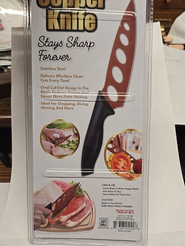 Stays Sharp Forever Copper Knife Stainless Steel Kitchen Knife