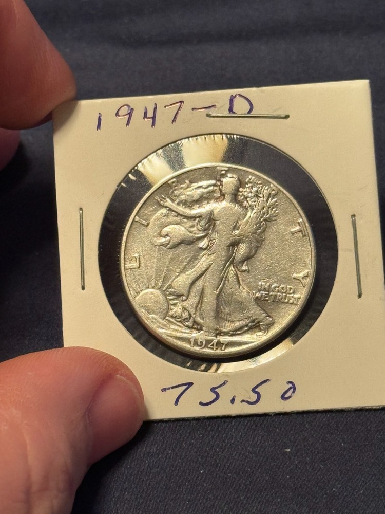 1947 D Walking Liberty Half Dollar