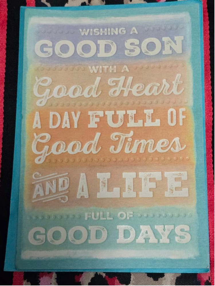 Hallmark Birthday Card for Son Blue