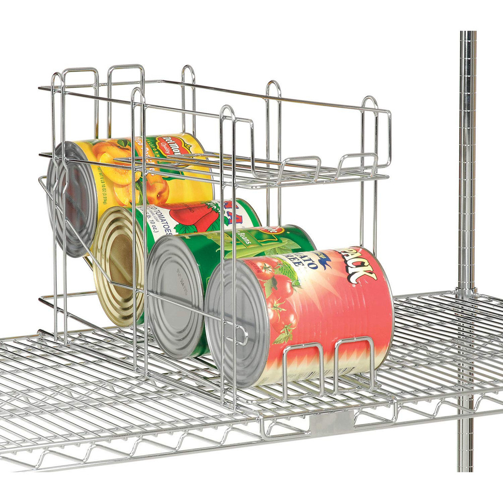 Front Loading Can Rack, 25"L X 8"W X 16"H