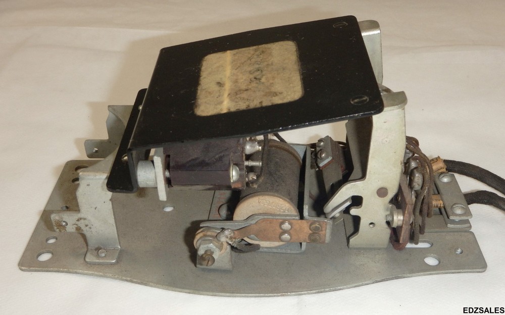 Vintage Black Handset Internal Telephone Components