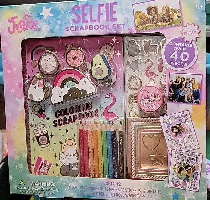 Justice selfie scrapbook set New