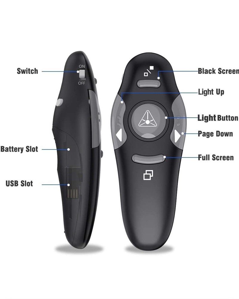 Presentation Clicker Wireless Presenter Remote Clicker for PowerPoint Clicker