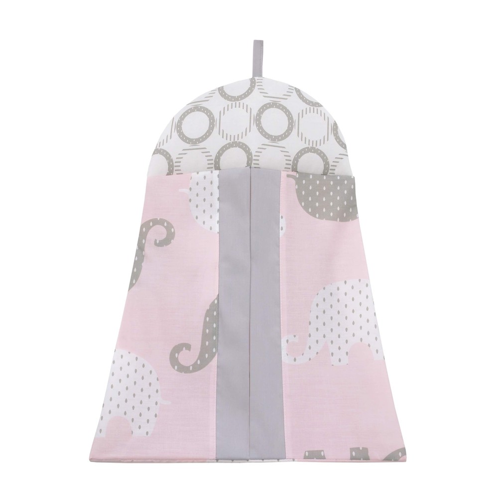 NOJO Dreamer - Pink/Grey Elephant 8 Piece Comforter Set