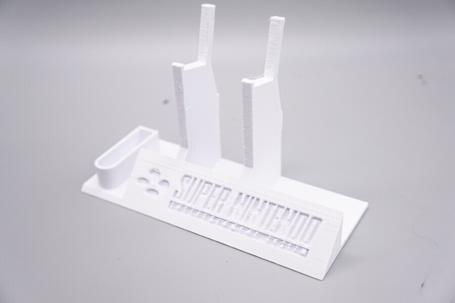 Controller Holder Display for SNES Super Nintendo Controllers *White*