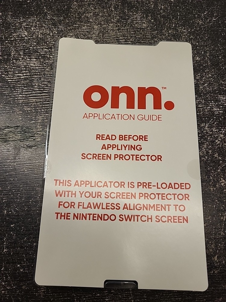 Onn Glass Screen Protector Compatible with Nintendo Switch