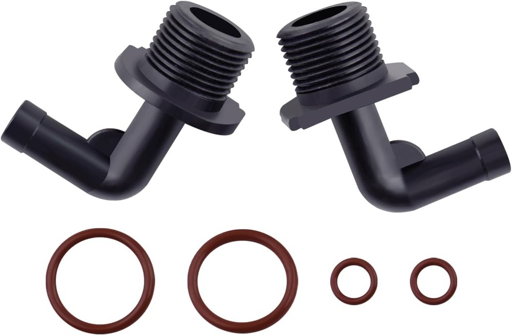 2Pcs Replacement Hose Fitting w/ Rubber Gasket Fits Switch Tank Backpack Sprayer