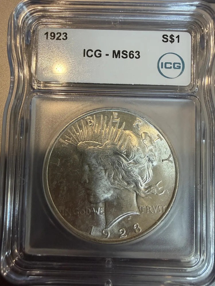 1923 Peace Silver Dollar ICG MS-63