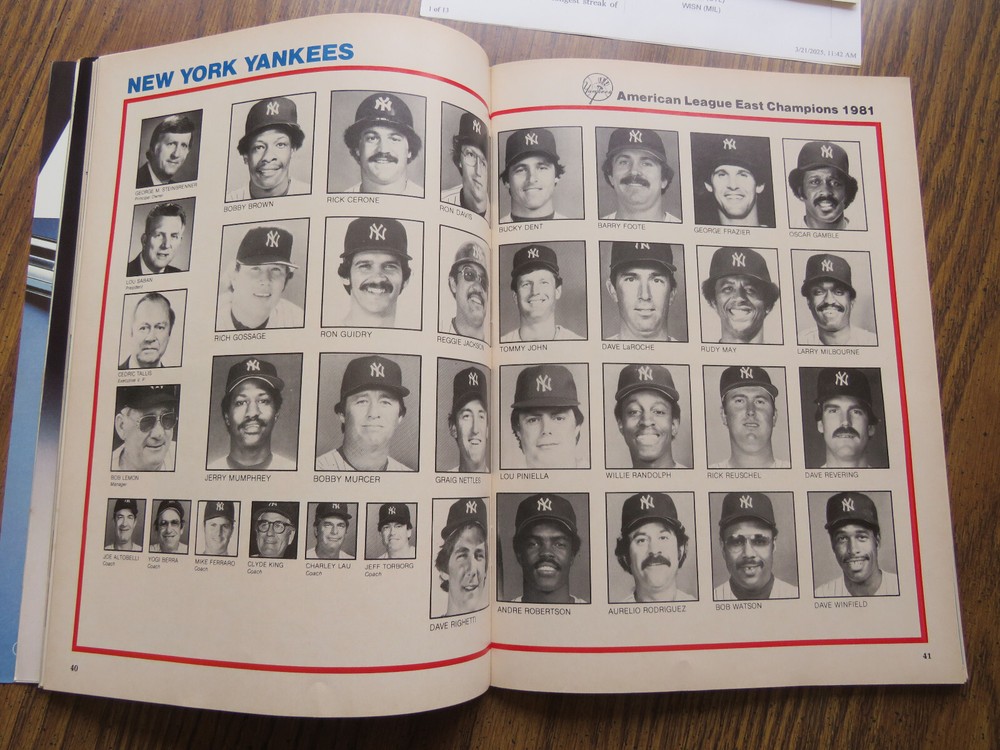 1981 &1982 World Series Programs Yanlees/Dodgers & Cards/Brewers