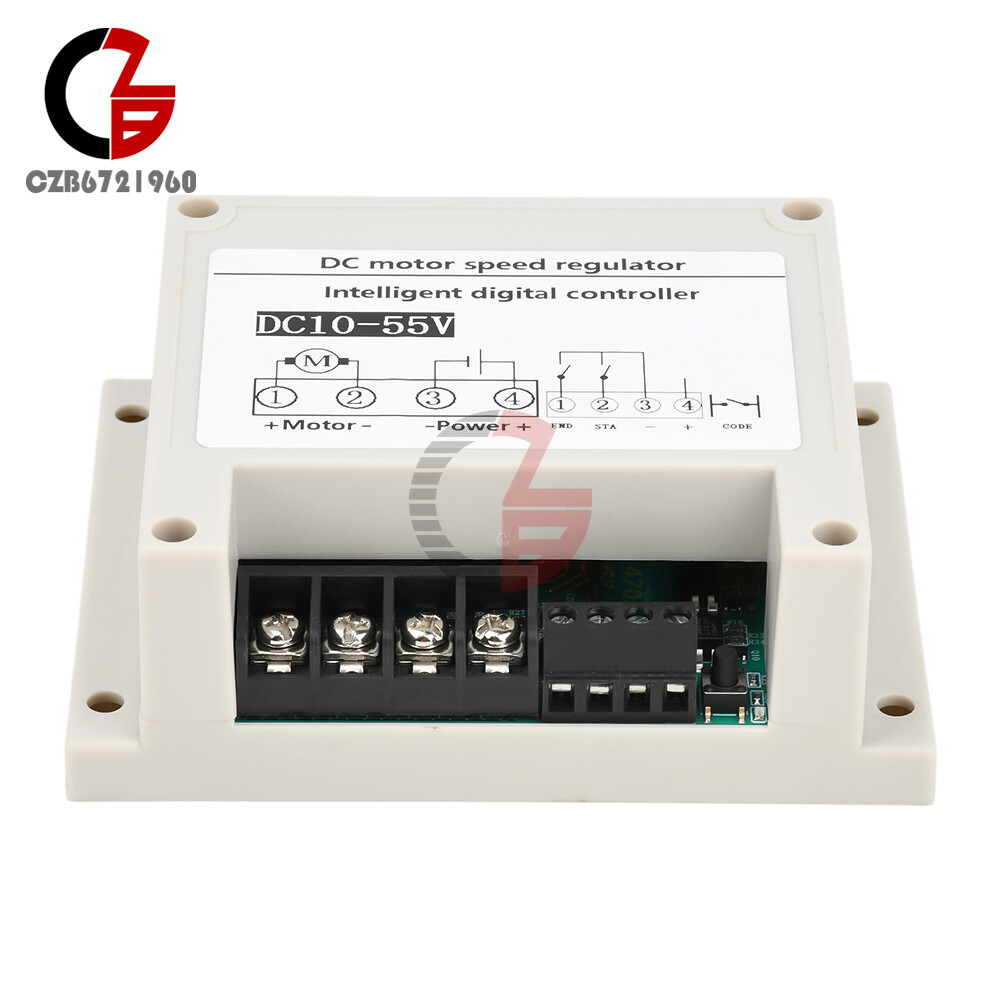 DC 10V-55V 30A Intelligent Brush Motor Speed Controller Display Remote Control