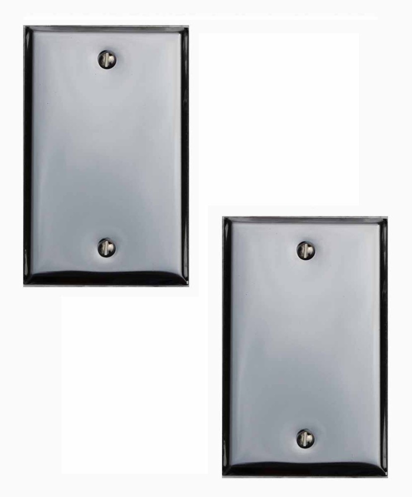 2 Switchplate Chrome Single Blank | Renovator's Supply