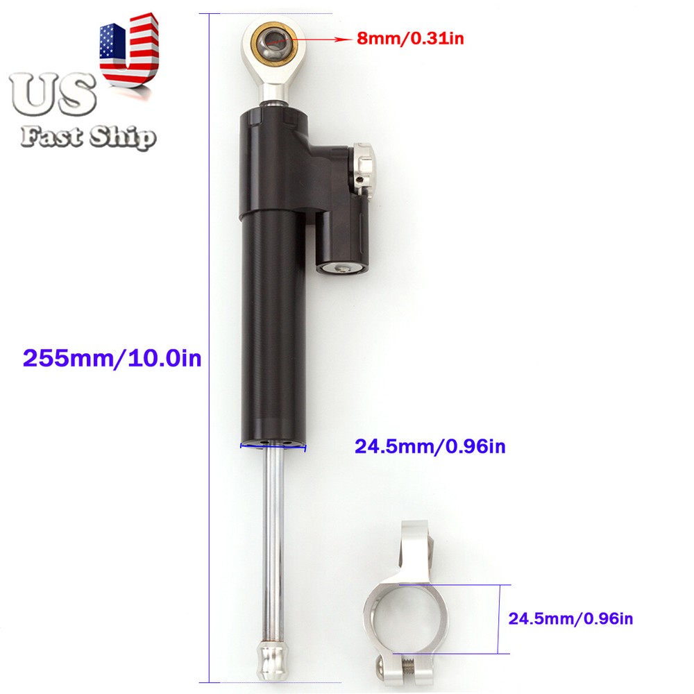 Universal Steering Damper Stabilizer Linear Reversed Safety Control Motorcycle