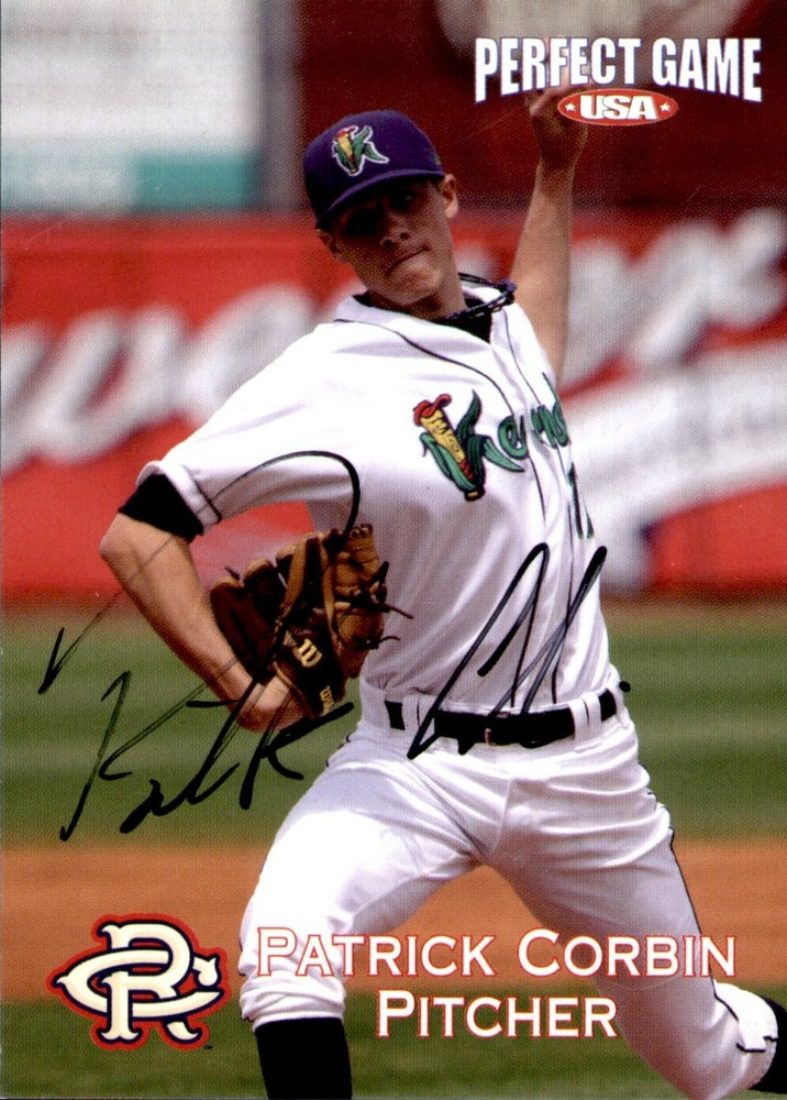 Patrick Corbin Signed 2010 Perfect Game #6 Autographed Kernels 58908