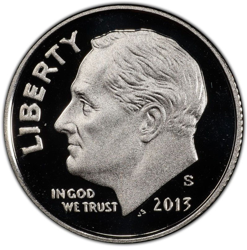 2013-S Clad Proof Roosevelt Dime 10C