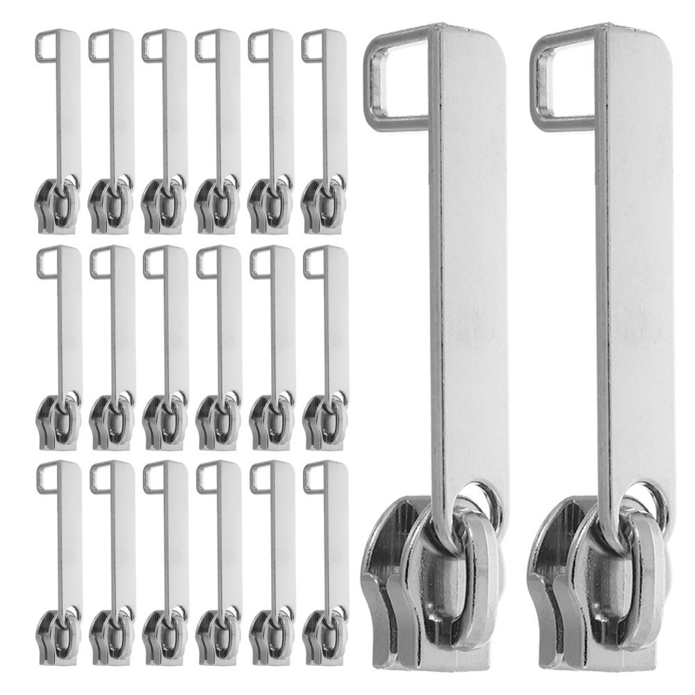 20pcs Explosion-Proof Zipper Pull with Lock Hole - Nylon Double Layer Zipper