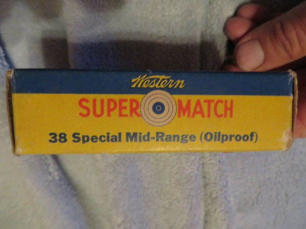 WESTERN 38 Special Super Match Mid Range Empty Box with Insert Clean Cutting