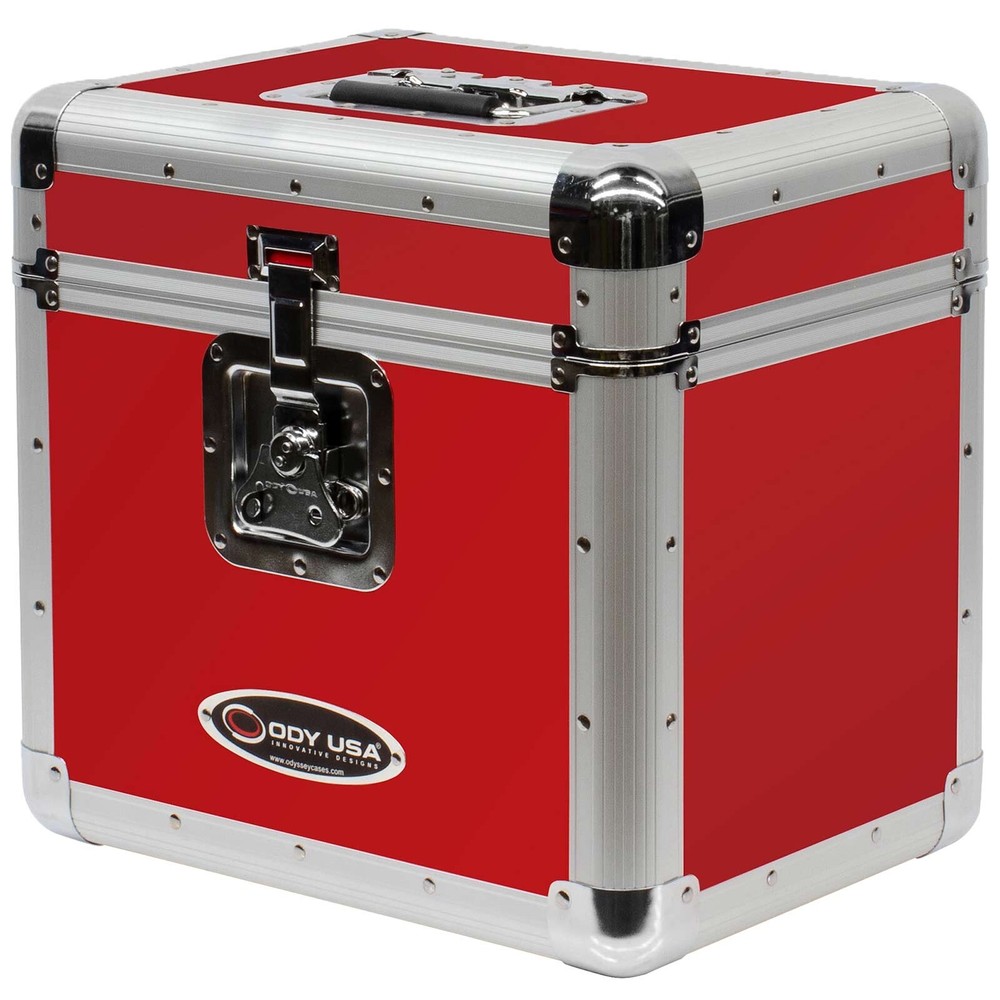 Odyssey KLP2RED Krom Series Red Stackable Record / Utility Case