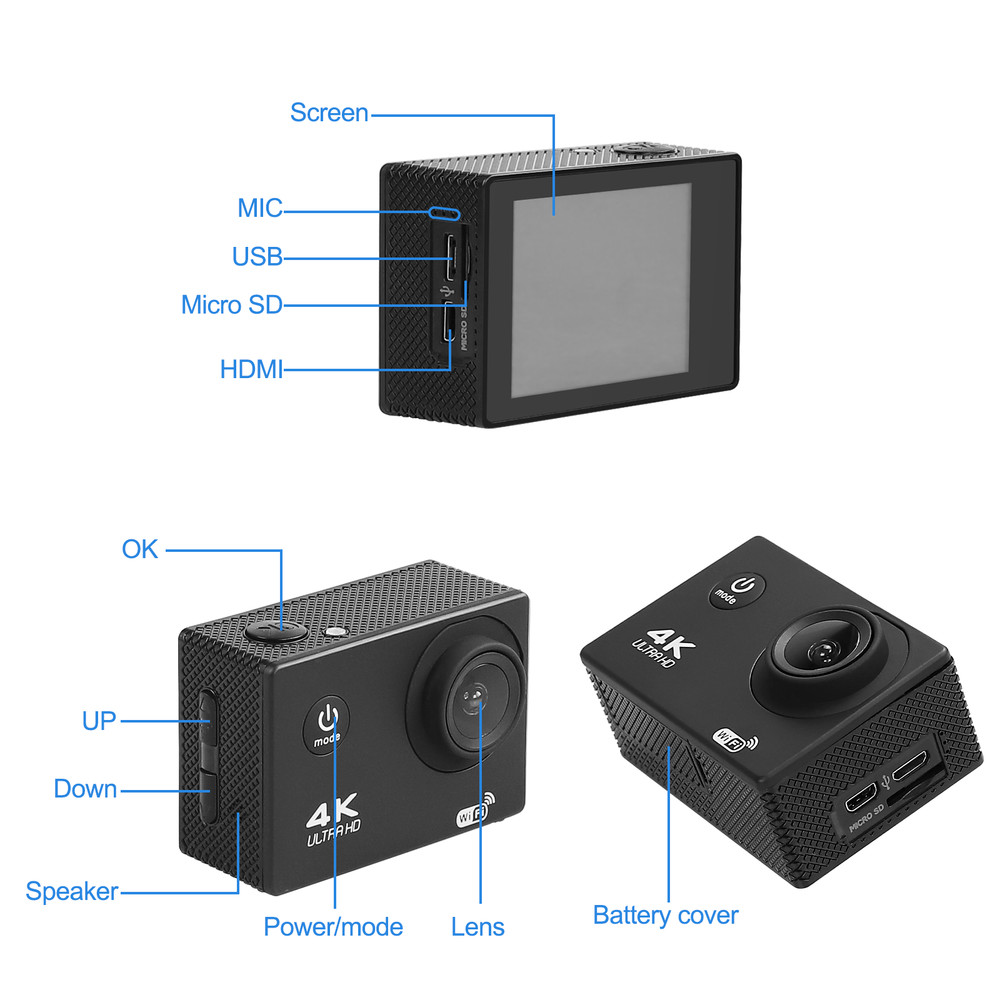 10 PACK 4K Action Camera