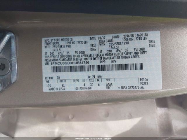 Fuse Box Engine Fits 17 ESCAPE 4977716