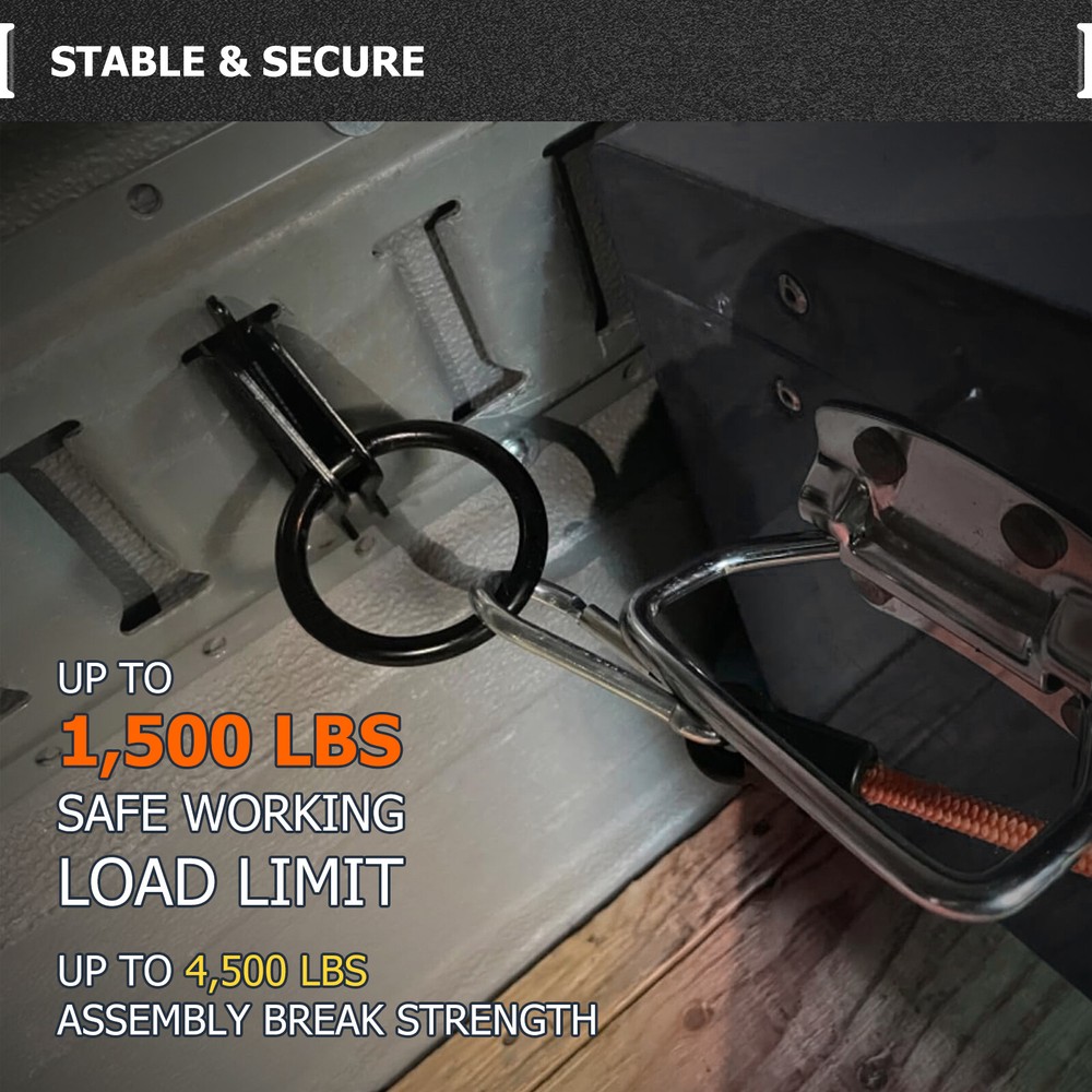 E-Track Tie-Downs Portable Tie Down Anchors Trucks Trailers E Track Accesories