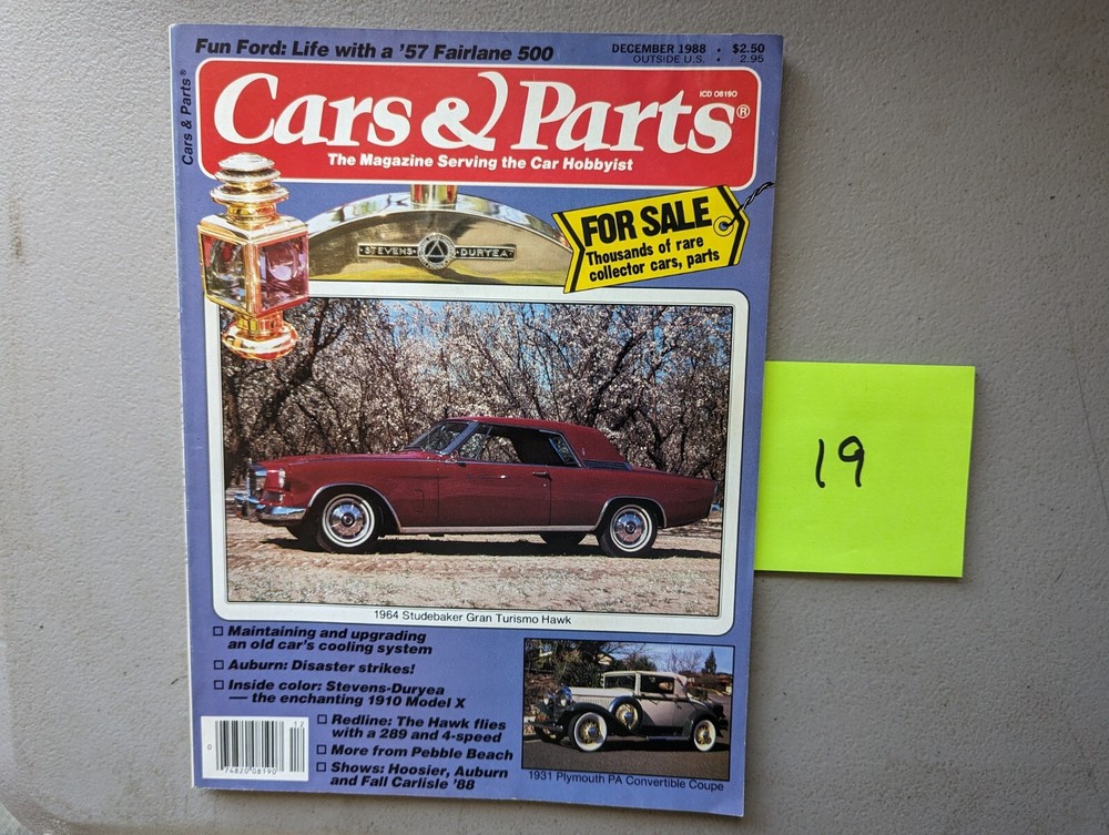 Studebaker GT Hawk Cars & Parts Article